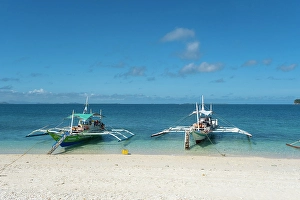 Bangka Prints: Bangka boats, Gigantes Islands, Iloilo Province, Western Visayas, Philippines