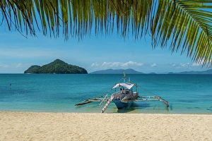 The Philippines Prints: Bangka boats, Gigantes Islands, Iloilo Province, Western Visayas, Philippines