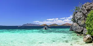 Coron Prints: Bangkas at Baracuda Lake, Coron, Palawan, Philippines