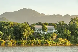 River Bank Prints: Banks of the Mekong river, Luang Prabang (ancient capital of Laos), Laos