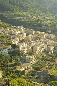 Banyalbufar Prints: Banyalbufar, Serra de Tramuntana, Mallorca, Balearic Islands, Spain