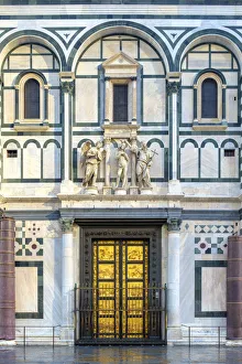 Images Dated 30th August 2019: Baptistery of Florence Cathedral (Duomo di Firenze), Florence (Firenze), Tuscany, Italy