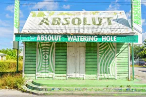 Barbados Prints: Bar, Dover Beach, Barbados, Caribbean