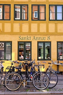 Old City Prints: A bar in a very old house. Sanjt Annae. Copenhagen, Denmark