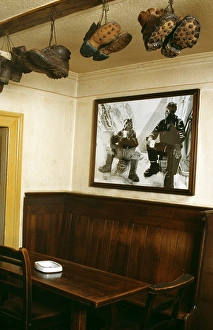 The bar at The Pen-y-Gwryd Hotel
