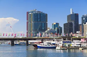 Barangaroo and Darling Harbour, Sydney, New South Wales, Australia Barangaroo and Darling Harbour, Sydney, New South Wales, Australia