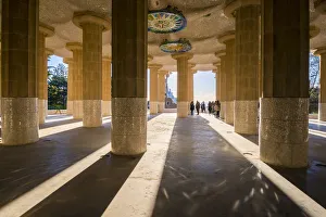 Parc Guell Prints: Barcelona, Catalonia, Spain, Southern Europe