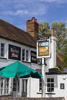 Pubs Prints: Barley Mow Pub, Tilford, Surrey, England, UK