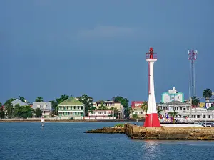 Belize Prints: Baron Bliss Lighthouse, Belize City, Belize District, Belize