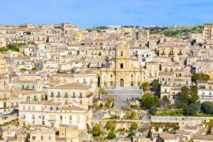 Baroque cathedral of san Giorgio located in Modica, Ragusa province, Sicily, Italy