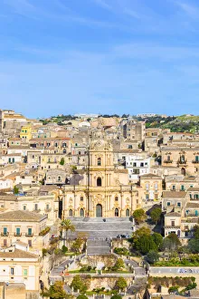 Baroque cathedral of san Giorgio located in Modica, Ragusa province, Sicily, Italy
