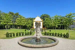 Images Dated 13th August 2020: Baroque garden at Freinsheim, Palatinate wine road, Rhineland-Palatinate, Germany