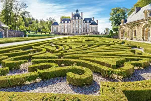 Calvados Gallery: Baroque Park and Chateau Balleroy, Calvados, Normandy, France