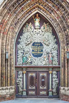 Nikolaikirche Prints: Baroque portal of the Nikolaikirche at the Alter Markt in Stralsund