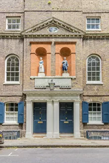 Images Dated 29th June 2020: Baroque St Johs Old School facade, Wapping, London, England, Uk