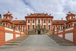 Baroque Troja Chateau, Prague, Bohemia, Czech Republic