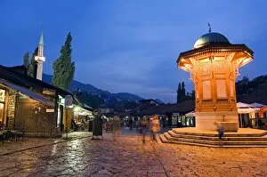 Lit Up Gallery: Bascarsija, Old Turkish Quarter and Sebilj Fountain
