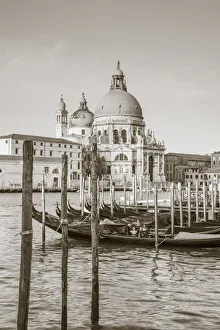 Venice Prints: Basilica di Santa Maria della Salute, Grand Canal, Venice, Veneto, Italy