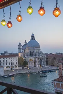 Basilica di Santa Maria della Salute from the Bauer Palazzo hotel, Grand Canal, Venice
