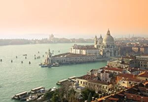 Grand Gallery: Basilica di Santa Maria della Salute & Grand Canal, Venice, Italy