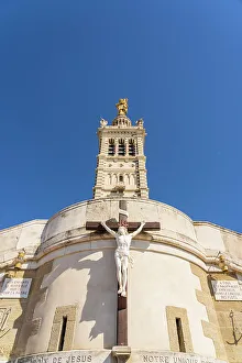 Crucifix Prints: Basilica of Our Lady of the Guard or Notre-Dame de la Garde