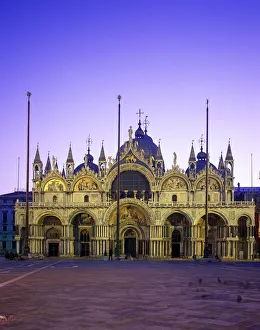 The Basilica at Night, Venice, Italy
