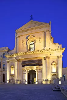 Images Dated 27th August 2014: Basilica of San Salvatore, Noto, Sicily, Italy