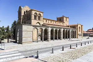 Atrium Prints: The Basilica of San Vicente, a Romanesque church outside the walled city of Avila