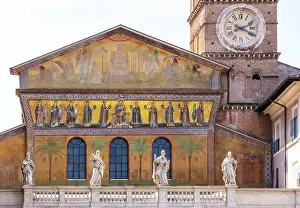Balustrade Prints: The Basilica of Santa Maria in Trastevere (Basilica di Santa Maria in Trastevere)