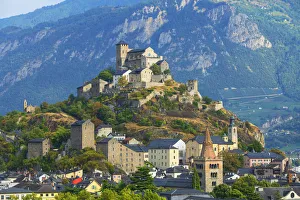 Images Dated 12th June 2018: Basilique de Valere at Sion, Valais, Switzerland