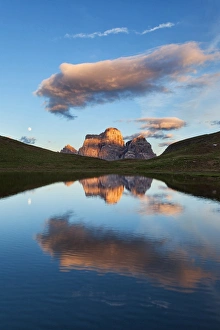 Shadow Prints: Baste Lake, Eastern Dolomites, San Vito di Cadore, Belluno, Veneto, Italy
