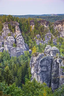 Bastei, Saxon Switzerland National Park, Saxony, Germany