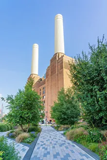 Landmarks Prints: Battersea Power Station, Battersea, London, England, UK