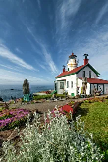 Cloudscape Prints: Battery Point Lighthouse, Crescent City, California, USA