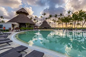Bavaro Beach, Bavaro, Higuey, Punta Cana, Dominican Republic. Beach resort Bavaro Beach, Bavaro, Higuey, Punta Cana, Dominican Republic. Beach resort