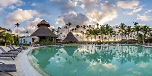 Bavaro Beach, Bavaro, Higuey, Punta Cana, Dominican Republic. Beach resort
