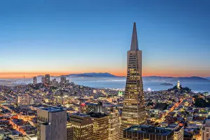 San Francisco Prints: Bay Area and Downtown with Transamerica Building