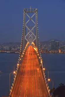 Bay Bridge at dawn, San Francisco, USA