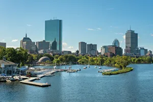 Back Bay from across the Charles River, Boston, Massachusetts, USA