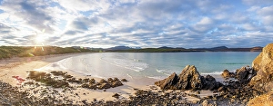 Dunes Prints: Beach at Balnakeil Bay, Faraid head, near Durness in Sutherland, Scotland, UK