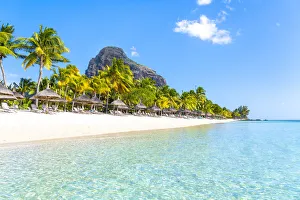 The beach of the Beachcomber Paradis Hotel, Le Morne Brabant Peninsula, Black River