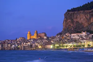 Beach of Cefalu, Sicily, Italy