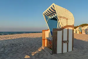 Beach Chair Prints: Beach chairs at the beach of Zingst