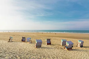 North Beach Prints: Beach chairs on the northern beach of Norderney
