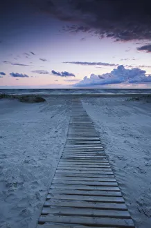 Beach at dusk, Liepaja, Latvia
