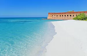 Images Dated 11th July 2013: Beach, Fort Jefferson, Dry Tortugas National Park, Florida, USA