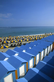 Riviera Di Ponente Prints: Beach Huts