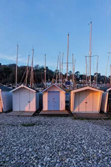 Images Dated 2nd March 2023: Beach huts, Lyme Regis, Dorset, England, UK
