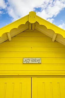 Images Dated 28th August 2018: Beach huts, Sheringham, Norfolk, England, UK