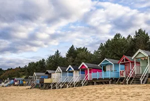 Images Dated 11th January 2017: Beach huts in Wells-Next-the-Sea, Norfolk, UK